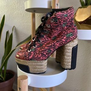 KENZO lace up boots